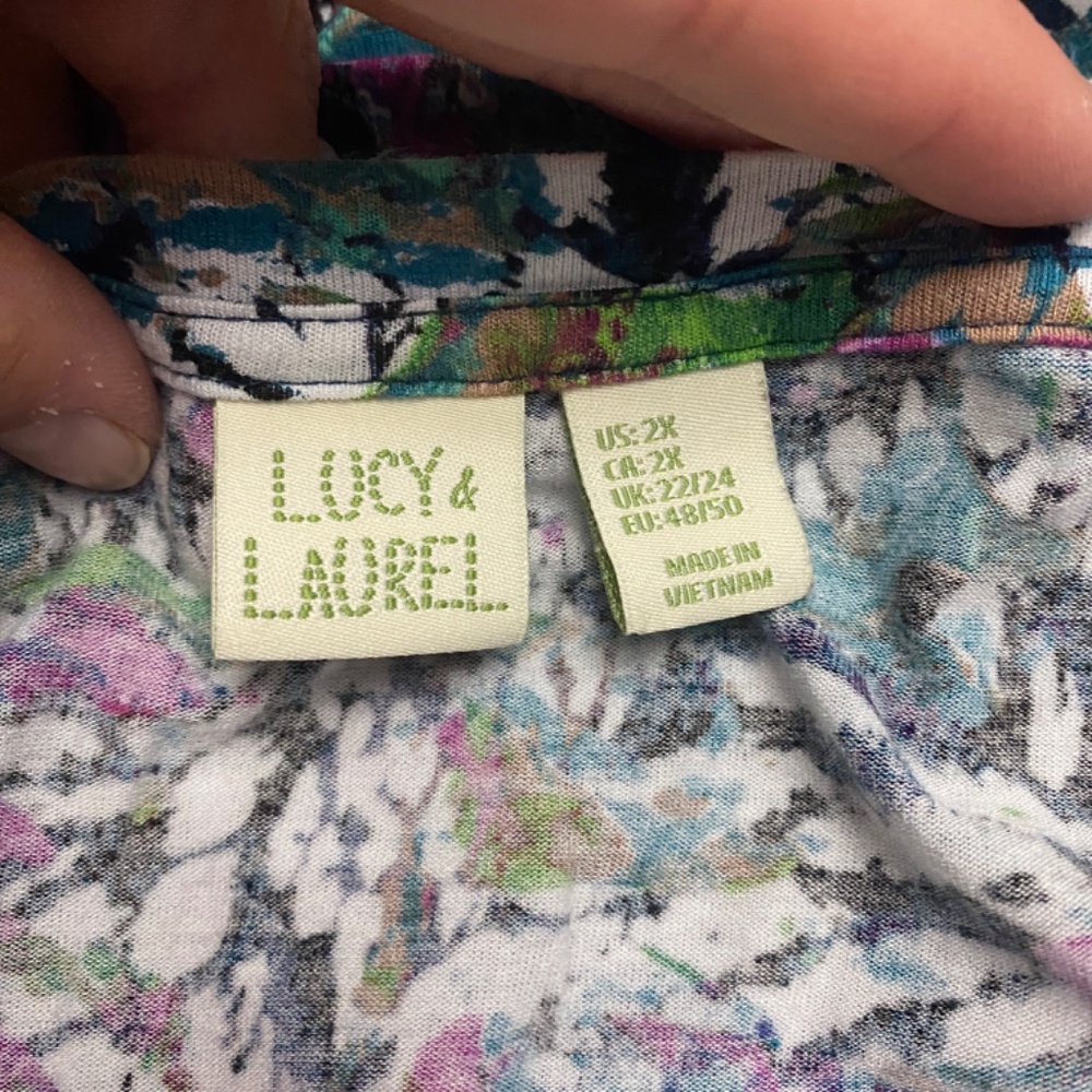 Lucy & Laurel Plus Size Colorful Tunic - image 6